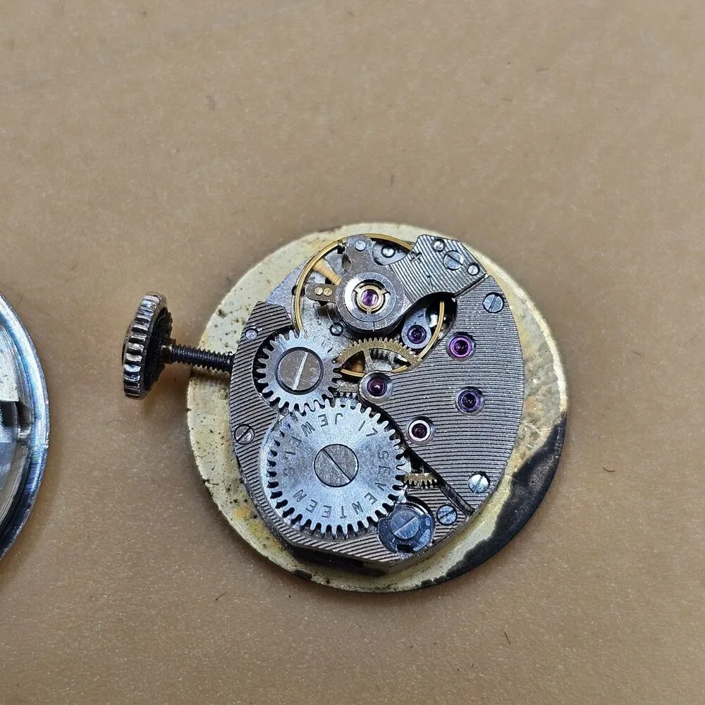 Vintage Benrus 17 Jewels Ladies Cocktail Watch On Seiko Genuine Lizard Band Runs